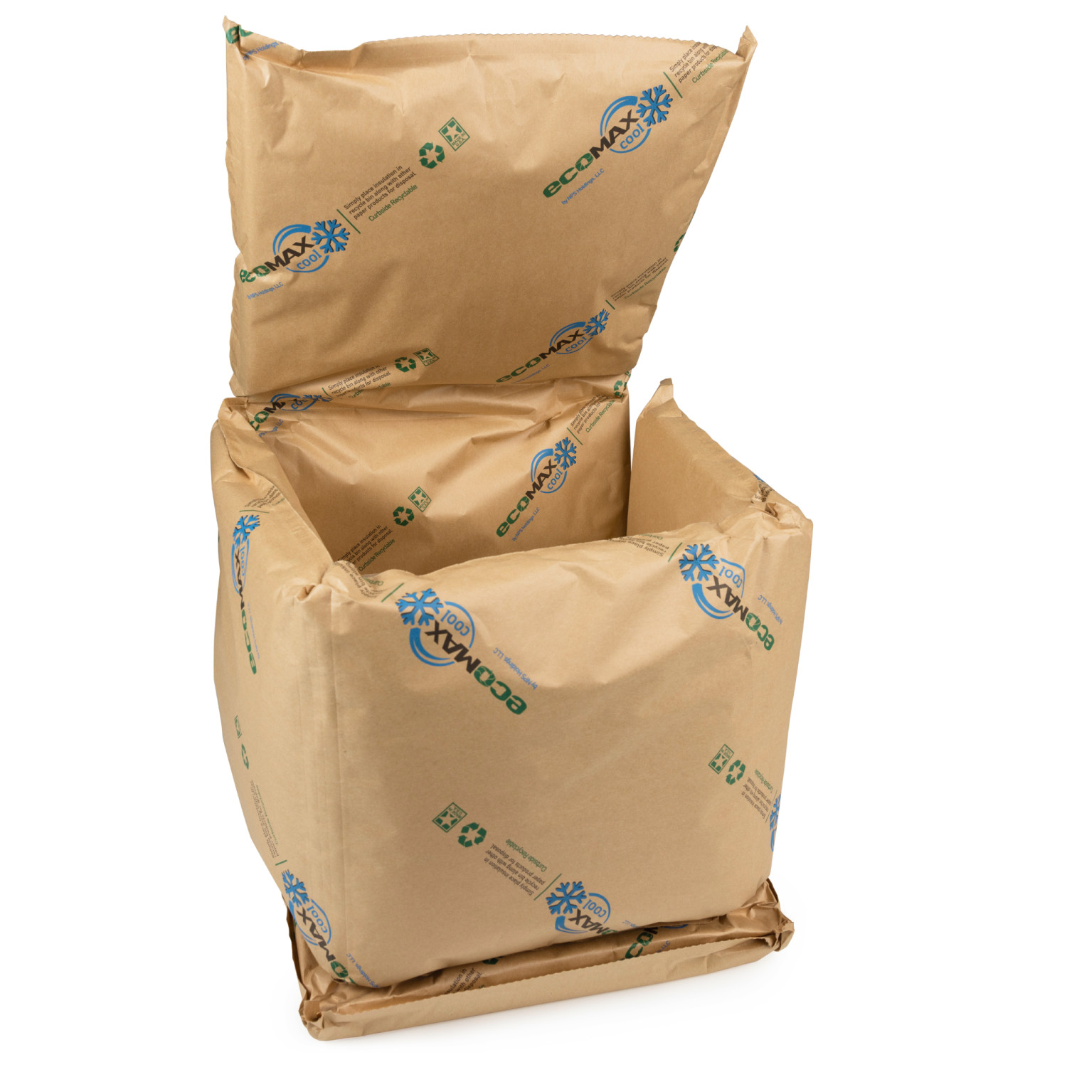 12" x 12" x 12" Insulation Liners for Shipping Box, 3.6 Gallons Capacity, EcoMax™ Thermal-Paper Liners 12" x 12" x 12" Insulation Liners for Shipping Box, 3.6 Gallons Capacity, EcoMax™ Thermal-Paper Liners